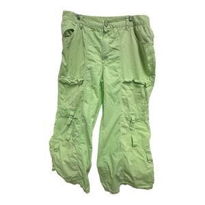 Urban Outfitters Riley Classic Neon Green 3XL Baggy Parachute Cargo Y2K Pant
